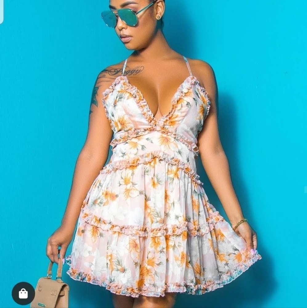 Vibrant Floral Mini Dress